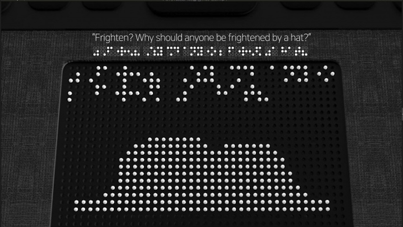 Tactile Pro, the touchscreen tablet for blind people