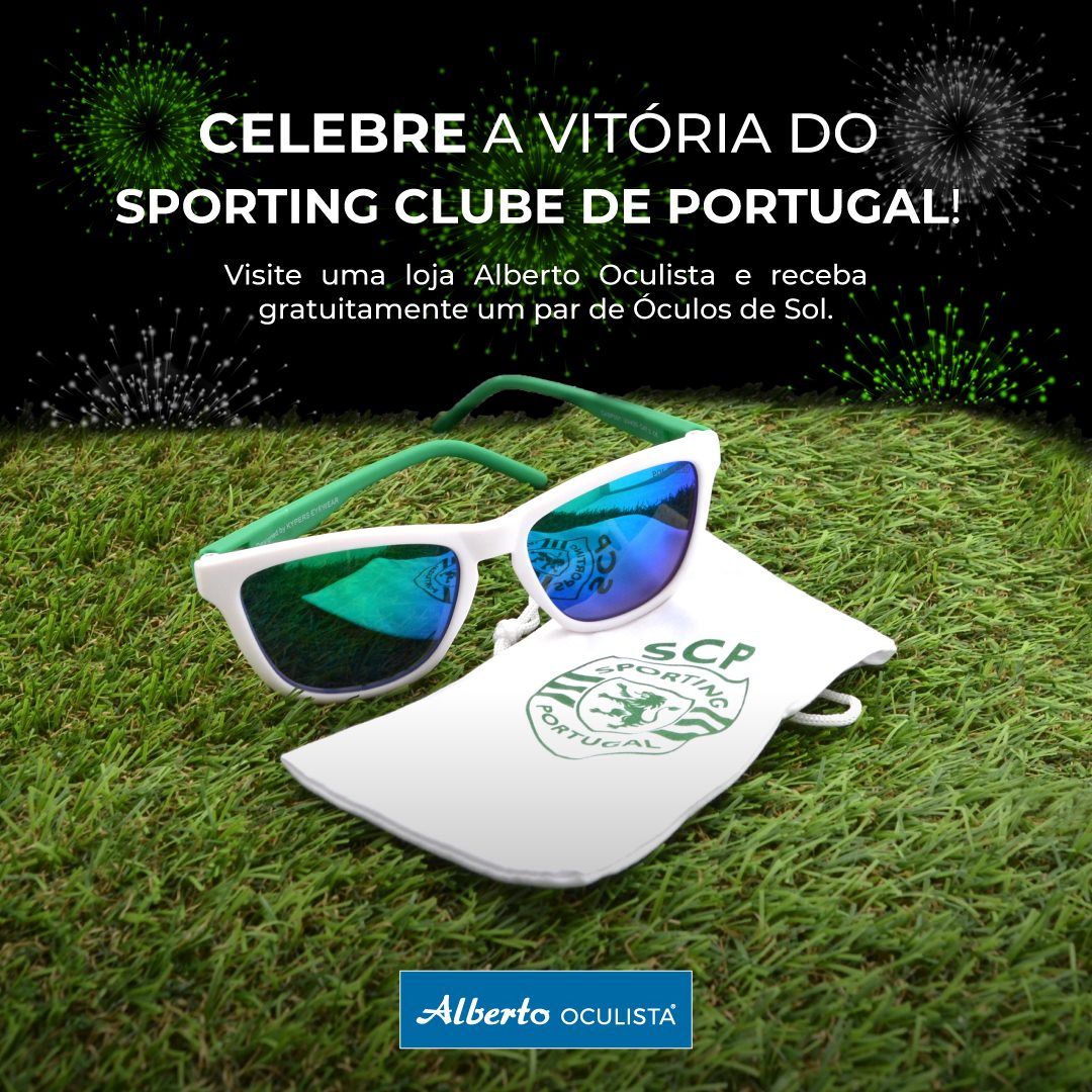 Alberto Oculista celebrates Sporting’s championship with sunglasses giveaway