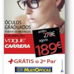 Imagem da notícia: Vogue e Carrera protagonizam campanha da MultiOpticas