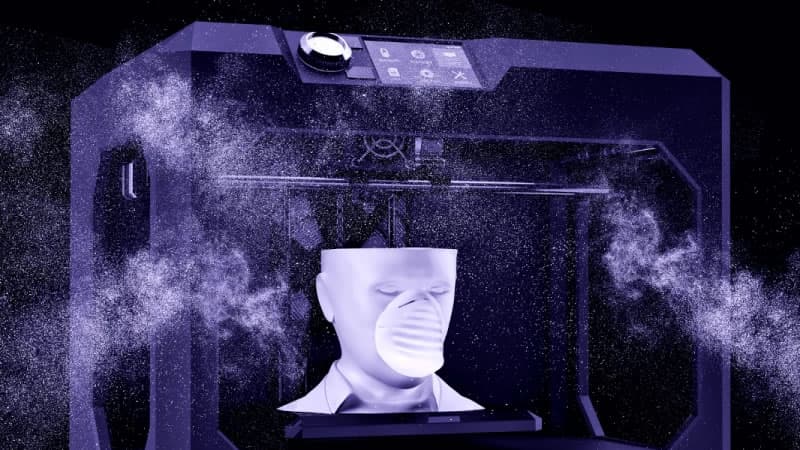Imagem da notícia: Impressão 3D é “trunfo” contra a pandemia de Covid-19