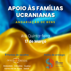 Imagem da notícia: Ópticas Portugal recolhem bens para famílias ucranianas