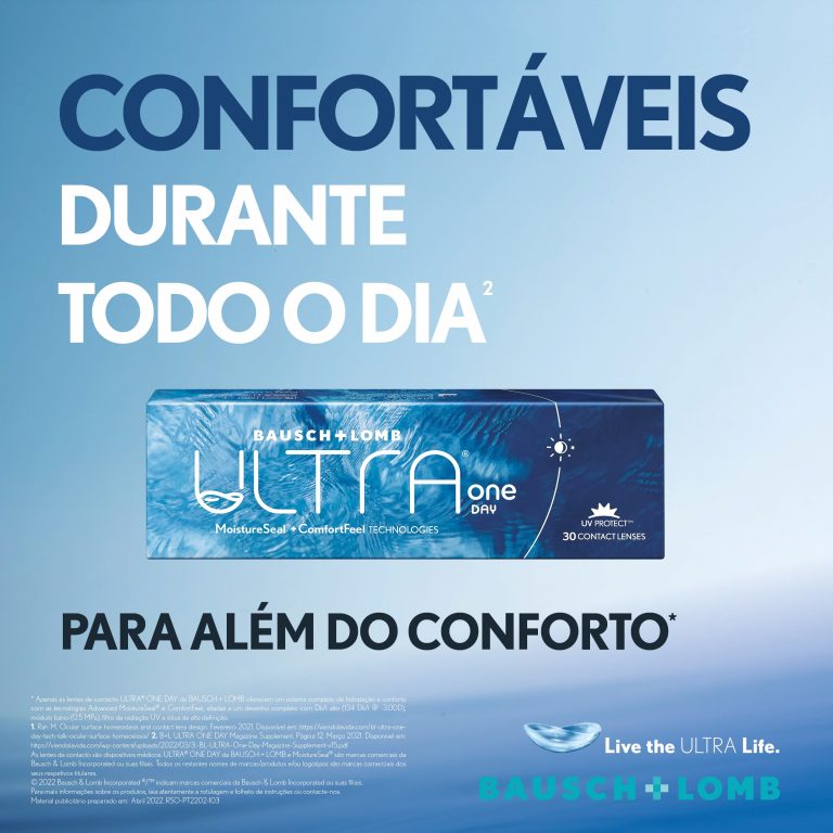 Imagem da notícia: Lentes de contacto ULTRA® ONE DAY proporcionam “conforto excecional”