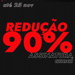 Imagem da notícia: BlackFriday: 90% de redução nas assinaturas anuais