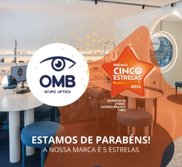 Imagem da notícia: OMB Grupo Óptico recebe Prémio 5 Estrelas Regiões
