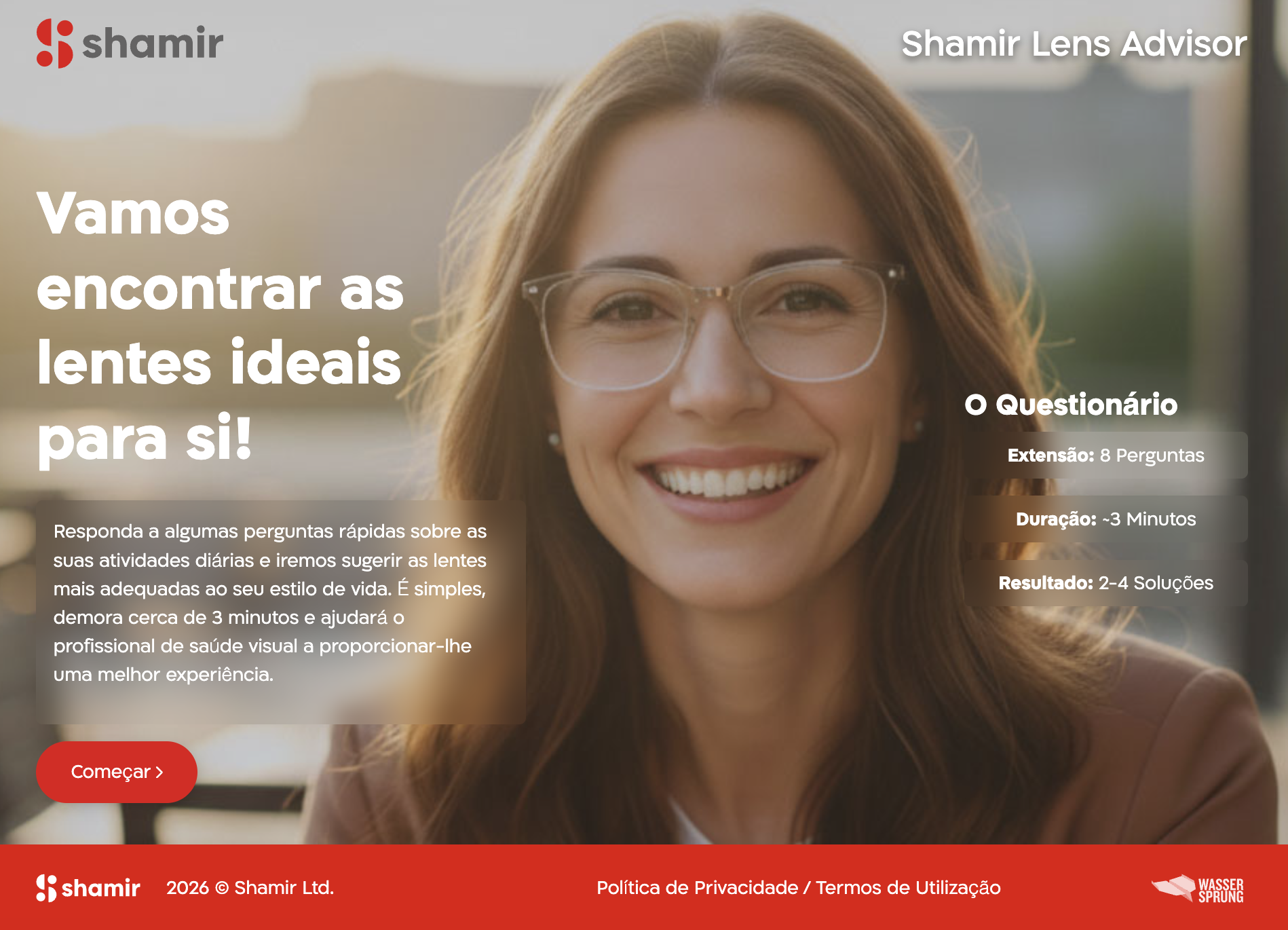 Imagem da notícia: Shamir lança ferramenta digital que recomenda as lentes ideais em três minutos