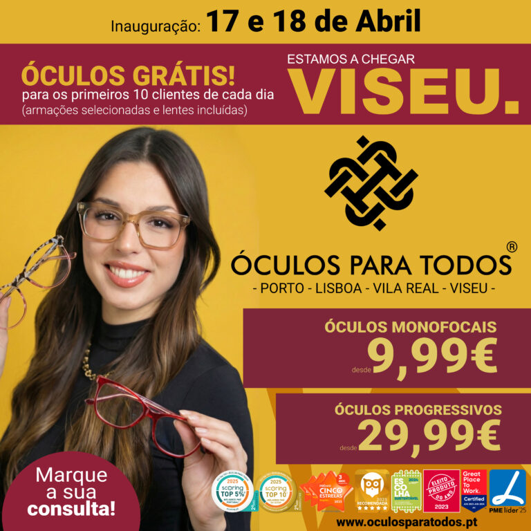 Imagem da notícia: Óculos Para Todos inaugura loja em Viseu